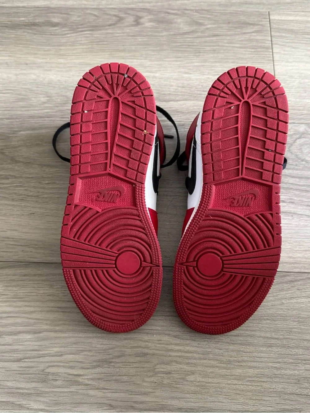 Nike Kids Red White Black High-Top Sneakers – Icon Swoosh